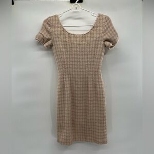 Brooks Brothers wool silk sheath dress short sleeve size 4